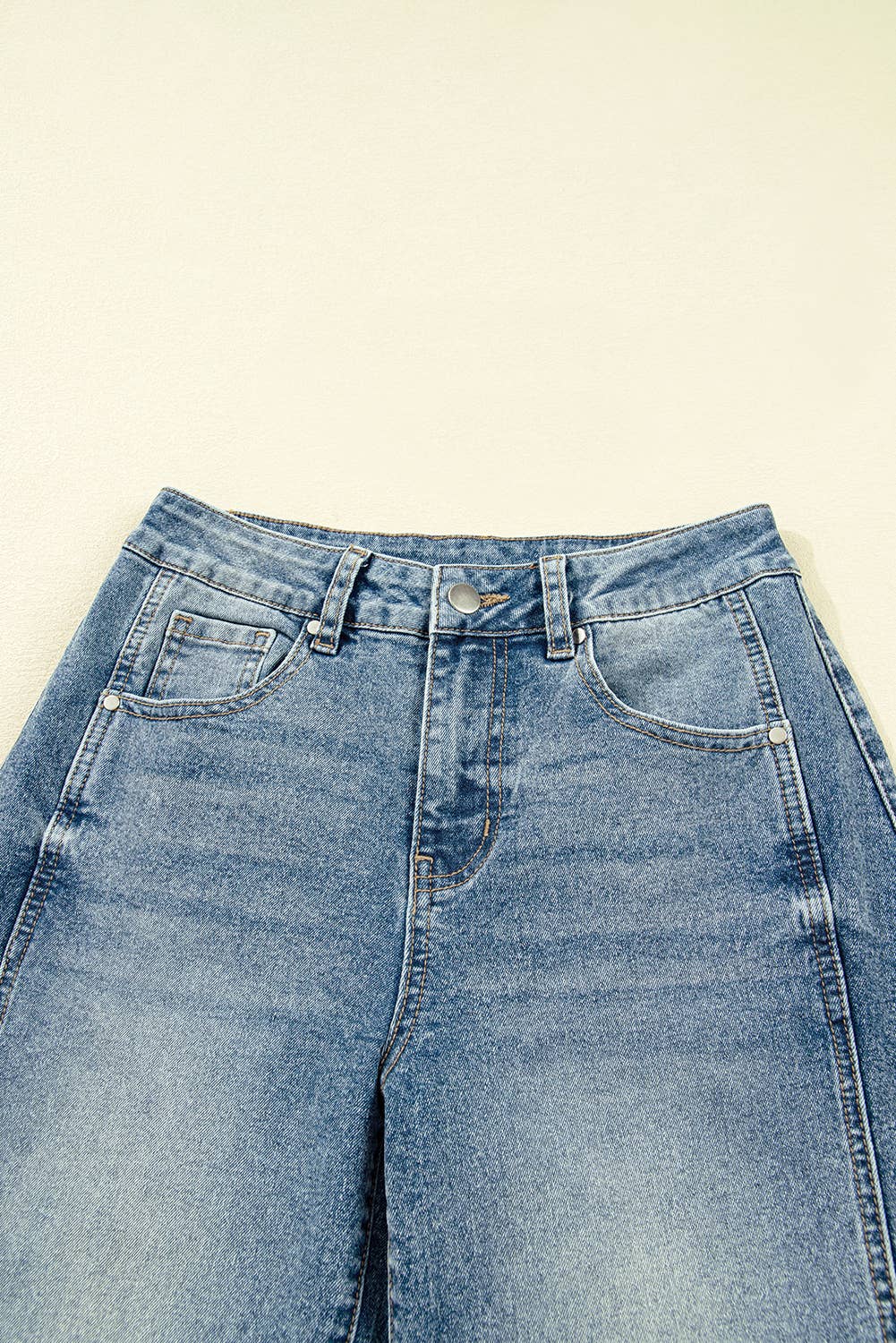 Vintage Washed Seam Detail Shift Jeans