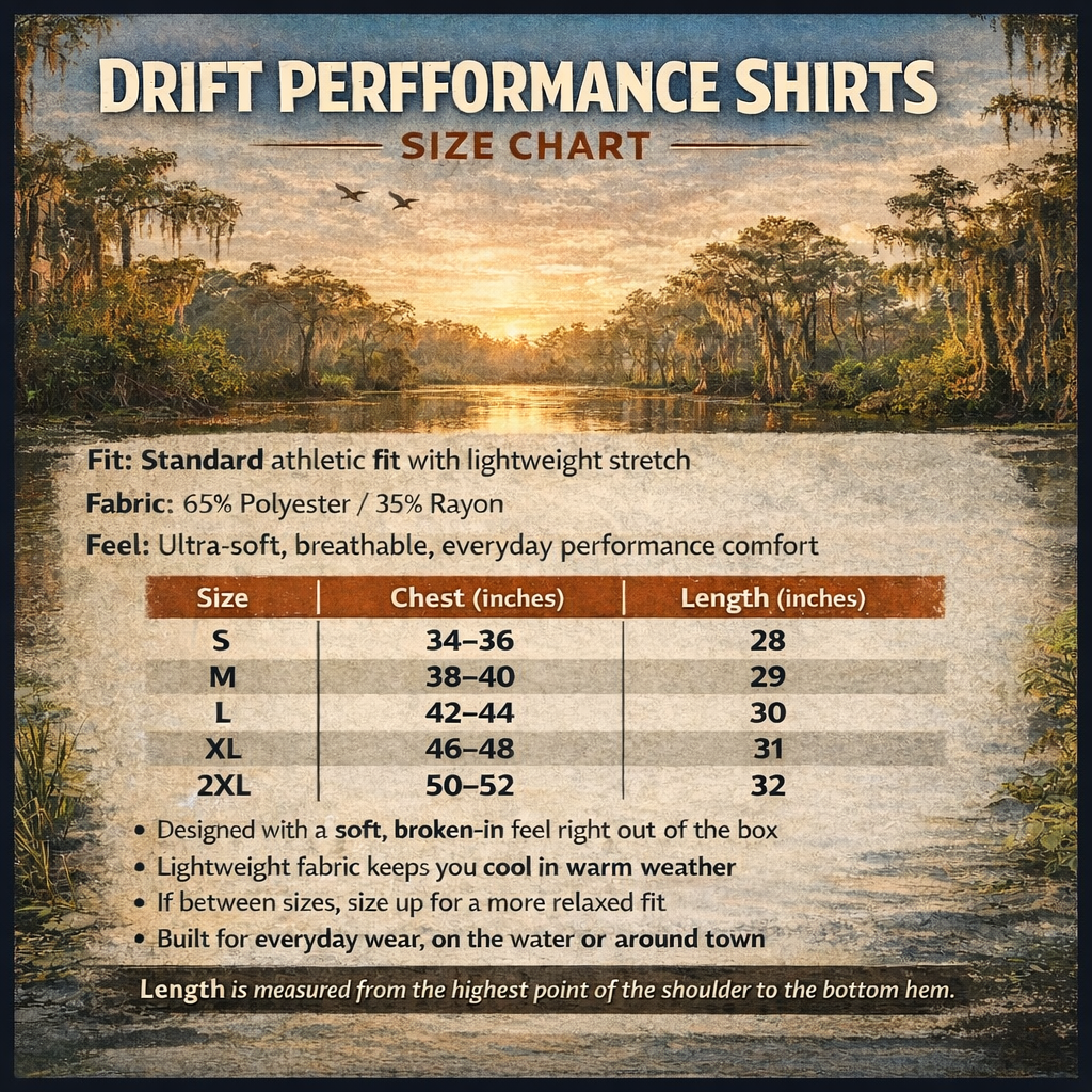 Honey Hole Outdoors Drift Performance Tee  - DBC Lite