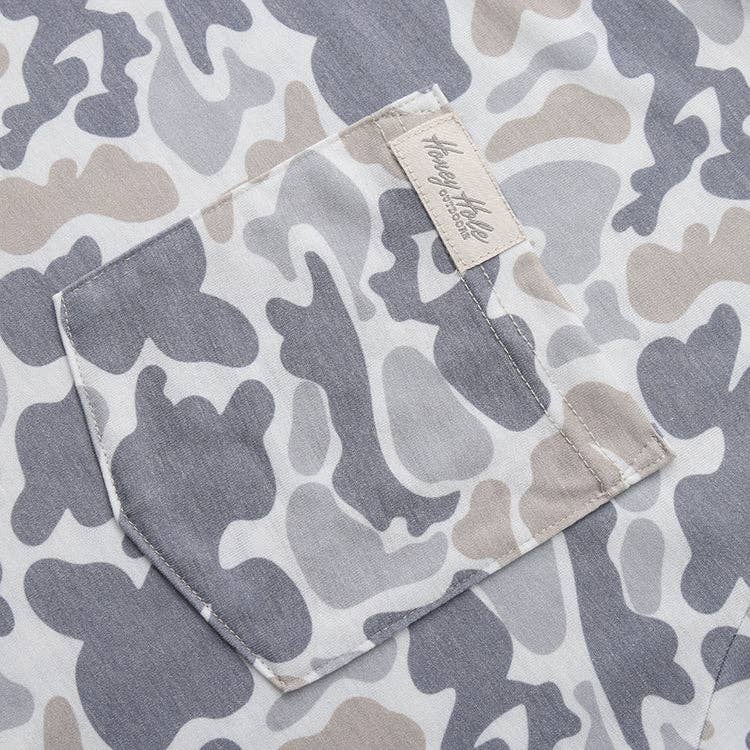 Honey Hole Outdoors Drift Performance Hoodie - Smoke Camo