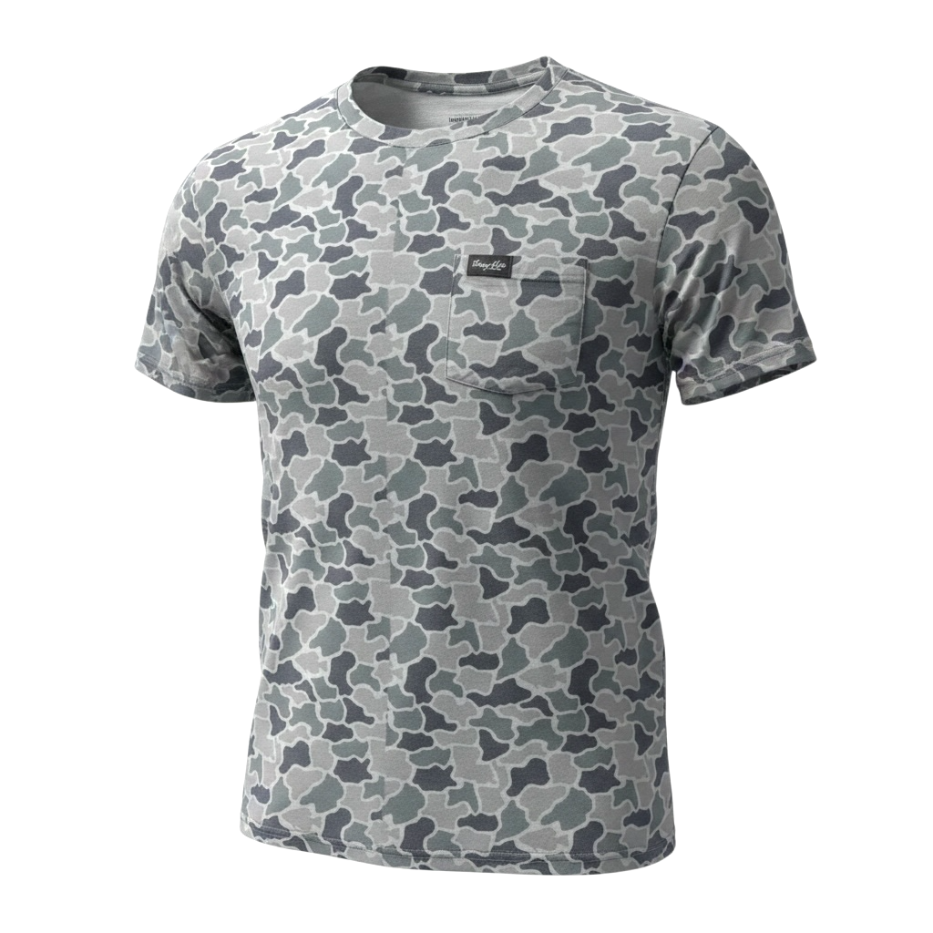 Honey Hole Outdoors Drift Performance Tee - Hideaway Camo
