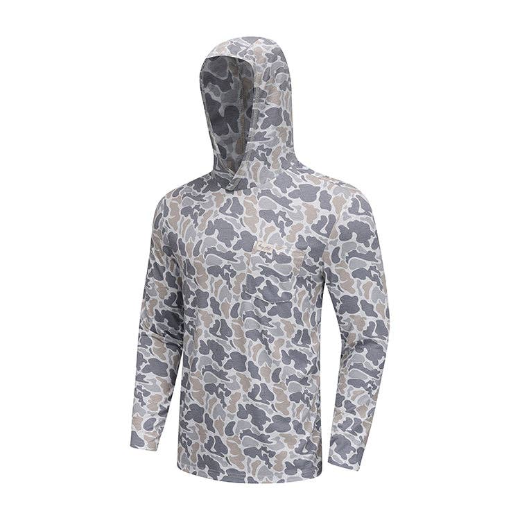 Honey Hole Outdoors Drift Performance Hoodie - Smoke Camo