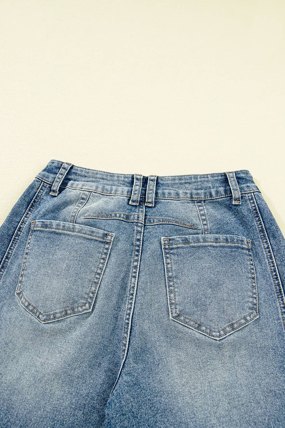 Vintage Washed Seam Detail Shift Jeans