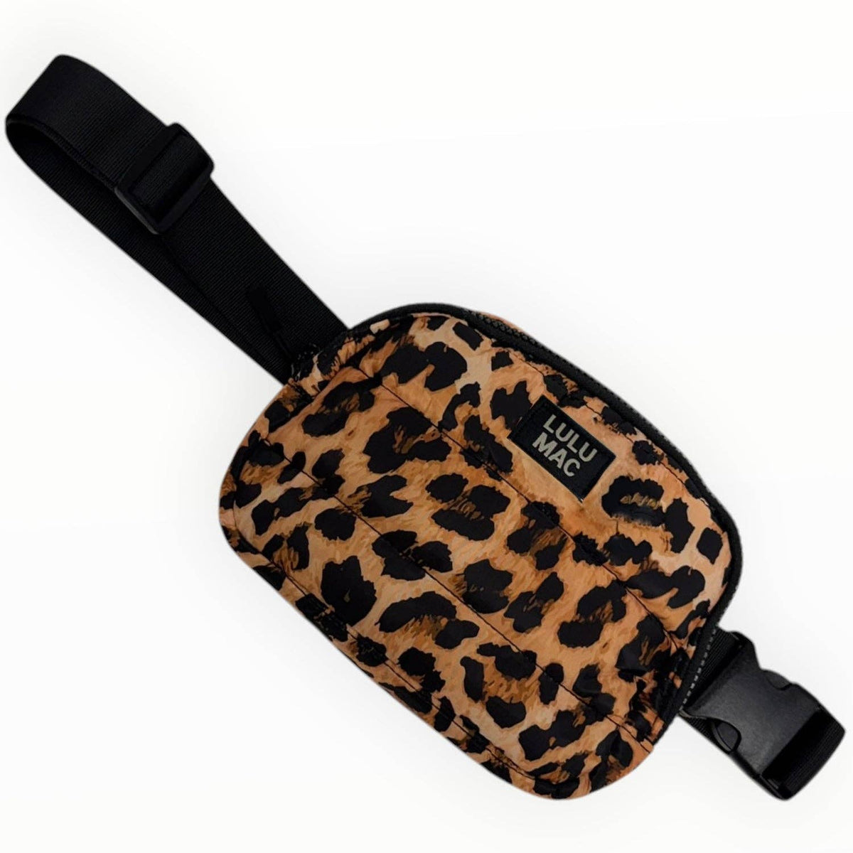LuLu Mac Puffer Belt Bag- Leopard